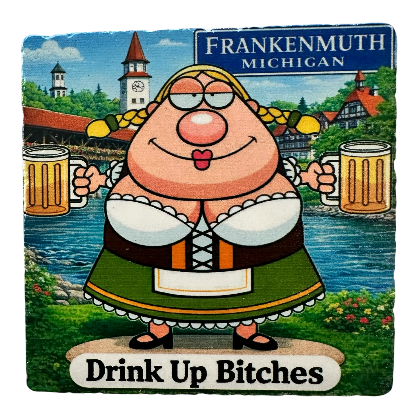 Frankenmuth Marble Coaster
