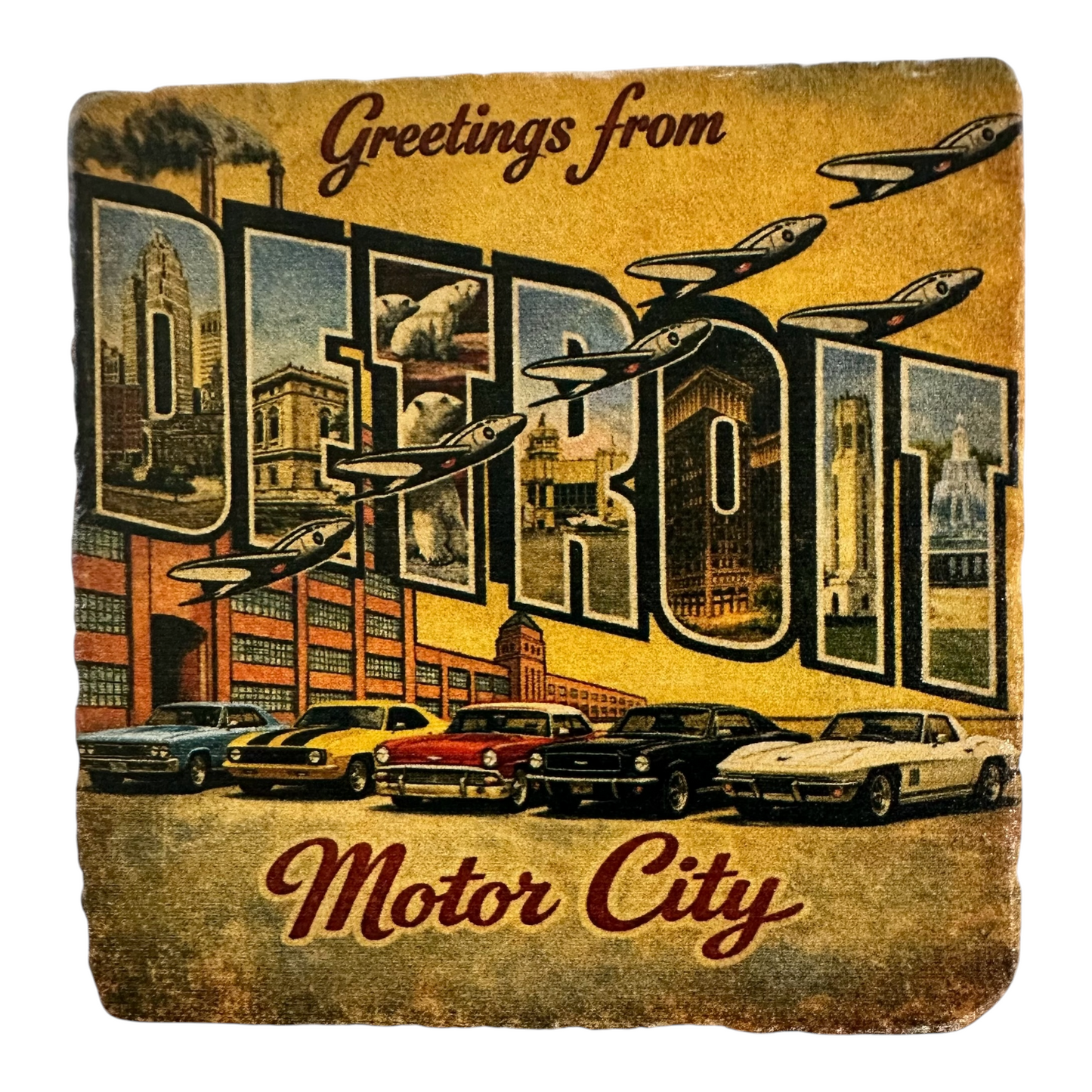 Detroit Motor City Magnet