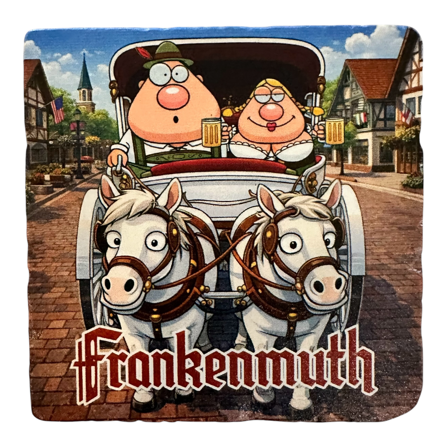 Frankenmuth Marble Coaster